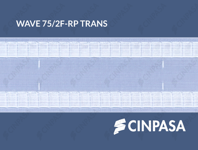 Perfect Wave Tape with 2 Pockets, Type F with Markings, Transparent 